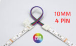 Çift Soket 4 Pin Rgb Şerit Led Birleştirme Ekleme Kablolu Soket-Aparat Lehimsiz Kolay Ekleme K61