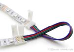 Çift Soket 4 Pin Rgb Şerit Led Birleştirme Ekleme Kablolu Soket-Aparat Lehimsiz Kolay Ekleme K61 - Görsel 2