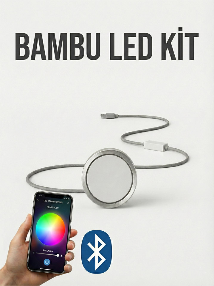 jpeg Bambu Led Kit Oem ARGB Led App Uygulama Destekli - Görsel 1